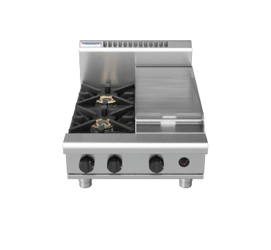 Waldorf 800 Series RN8403G-B - 600mm Gas Cooktop Bench Model - Natural Gas