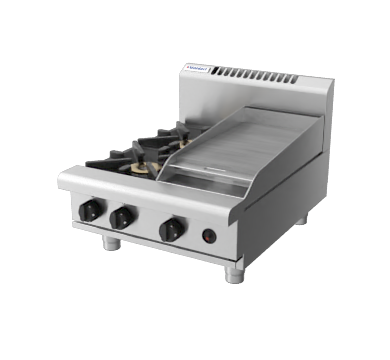 Waldorf / RN8403G-B_NAT / 600mm Gas Cooktop Bench Model (76MJ, Natural Gas) / 116Kg / W600 x D805 x H530 / 1Y Warranty