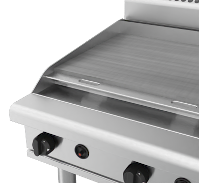 Waldorf / RN8609G-LS_LPG / 900mm Gas Cooktop with 900mm griddle on Leg Stand (60MJ, LPG) / 174Kg / W900 x D805 x H1130 / 1Y Warranty