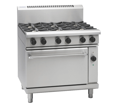 Waldorf 800 Series RNL8619GEC - 900mm Gas Range Electric Convection Oven Low Back Version - Natural Gas