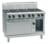 Waldorf / RNL8810G_LPG / 1200mm Gas Range Static Oven Low Back Version - 8 burner cooktop range (254MJ, LPG) / 339kg / W1200 x D805 x H972 / 1Y Warranty