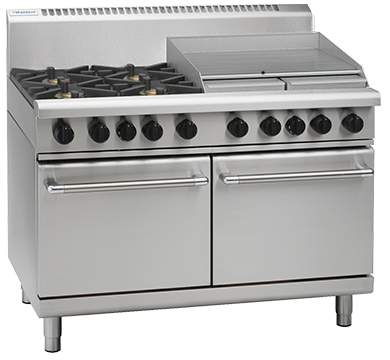Waldorf 800 Series RN8826G - 1200mm Gas Range Static Oven - Natural Gas