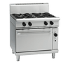 Waldorf / RN8910G_NAT / 900mm Gas Range Static Oven= 4 burner cooktop range (142MJ, Natural Gas) / 280kg / W900 x D805 x H1130 / 1Y Warranty