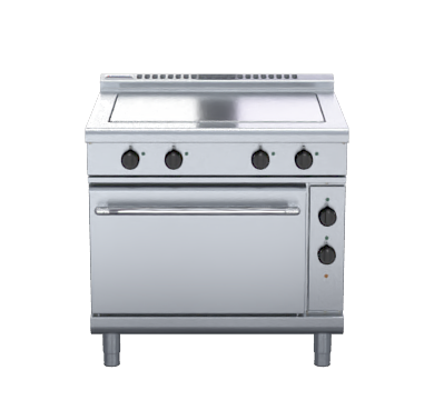Waldorf 800 Series RNL8114EC - 900mm Electric Solid Top Convection Oven Range Low Back Version