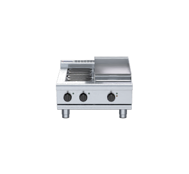 Waldorf 800 Series RNL8403E-B - 600mm Electric Cooktop Low Back Version Bench Model