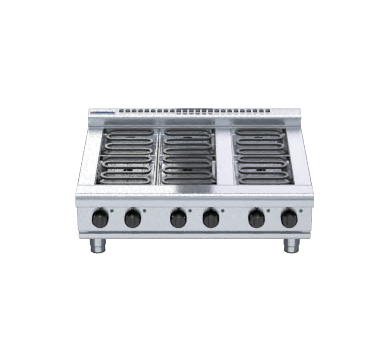 Waldorf 800 Series RNL8600E-B - 900mm Electric Cooktop Low Back Version Bench Model