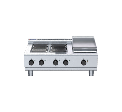 Waldorf 800 Series RNL8603E-B - 900mm Electric Cooktop Low Back Version Bench Model
