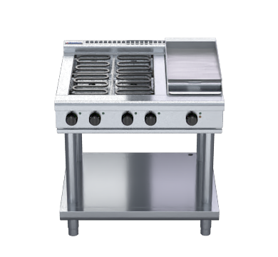 Waldorf 800 Series RNL8603E-LS - 900mm Electric Cooktop Low Back Version Leg Stand