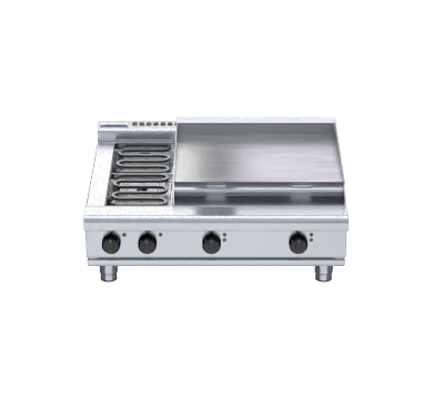 Waldorf 800 Series RNL8606E-B - 900mm Electric Cooktop Low Back Version Bench Model