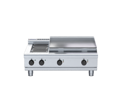 Waldorf 800 Series RNL8606E-B - 900mm Electric Cooktop Low Back Version Bench Model