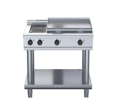 Waldorf 800 Series RNL8606E-LS - 900mm Electric Cooktop Low Back Version Leg Stand