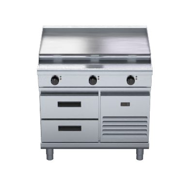 Waldorf 800 Series RNL8609E-RB - 900mm Electric Cooktop Low Back Version Refrigerated Base