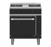 Waldorf / RNB8510GC_LPG / Bold 750mm Gas Range Convection Oven - 4 burner cooktop range(142MJ, LPG) / 240kg / W750 x D805 x H1130 / 1Y Warranty