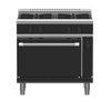 Waldorf / RNLB8910GEC_NAT / 900mm Gas Range Electric Convection Oven Low Back Version - 4 burner cooktop range (112MJ, Natural Gas) / 280kg / W900 x D805 x H972 / 1Y Warranty