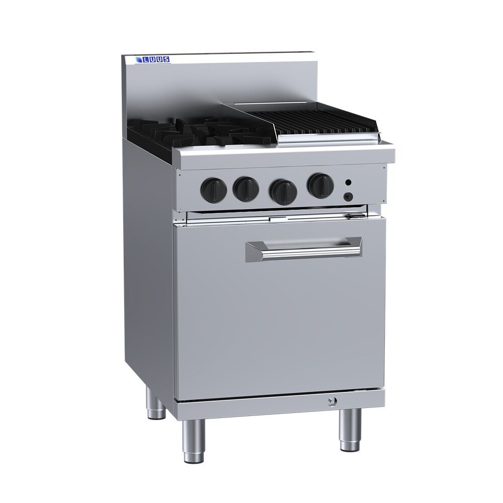 Luus RS-2B3C - 2 Open Buners + 300mm Chargrill with Oven
