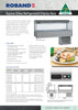 Roband SFX23RD Square Glass Cold Food Bar (6 x 1 / 2 size 65mm) / W1030-D615-H750 mm