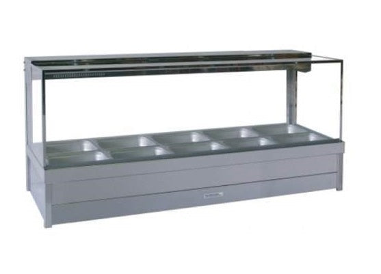 Roband S25 Square Glass Hot Food Display Bars