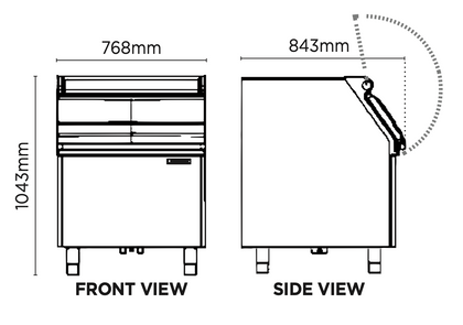 Bromic SB178 Ice maker Storage Bin  178kg