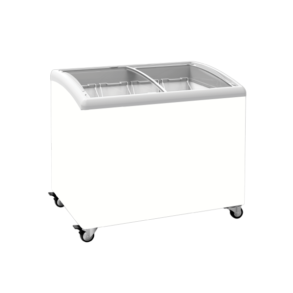 Exquisite SD300 - Curved Glass Display Chest Freezers with LED Light