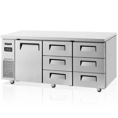 Skipio SUR18-3D-6 Underbench 6 Drawer Fridge 505L