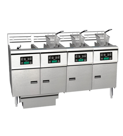Anets FDAEP414C Platinum Electric Series 4 Fryer Filter Drawer System Computer Control