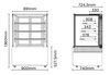 Bromic FD4T1200A 1200mm 4 Tier Ambient Food Display_Special Order Only