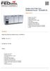 Thermaster TS1800BT-3D Stainless Steel Triple Door Workbench Freezer 268L 1800mmW
