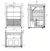 Bromic UBC0140GD-NR Glass Door Under Bench Fridge 138L
