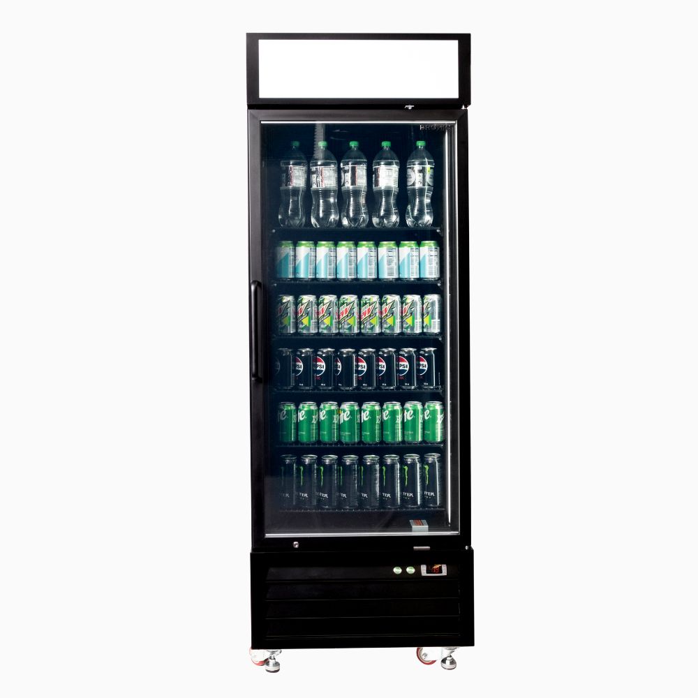 Bromic - Upright Display Fridge 546L - 1 Door - Flat Glass - Lightbox