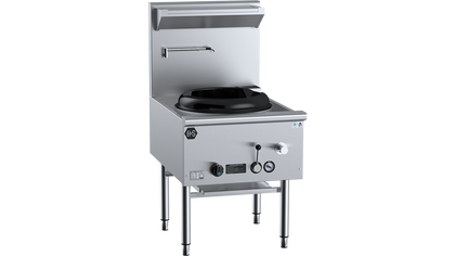B+S Black Large Single Hole Deluxe Waterless Wok Table UFWWD-1L