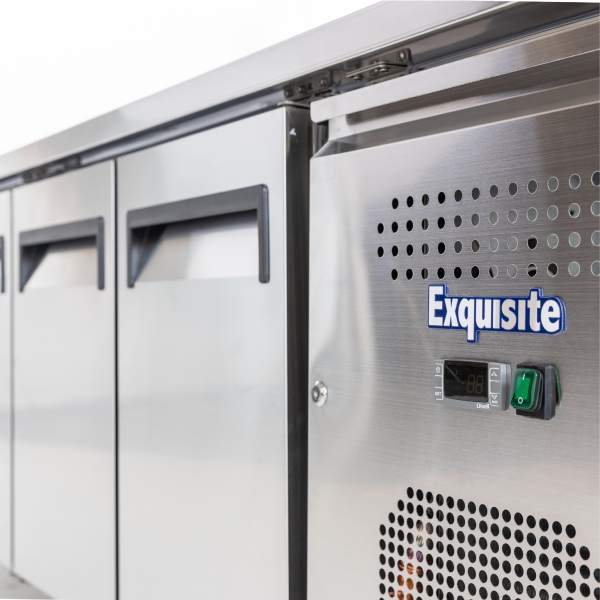 Exquisite SSC550G Four Glass Doors Underbench Storage Refrigerators Slimline