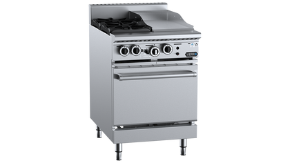 B+S Verro Oven with 300mm Grill Plate & Two Open Burners VOV-SB2-GRP3