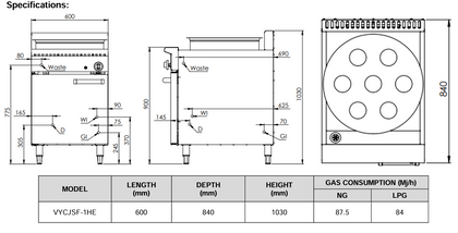 B+S Verro Single Hole Heat Exchange Steamer