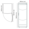 Bromic WC0400C-NR LED ECO Curved Glass Door Wine Chiller 372L