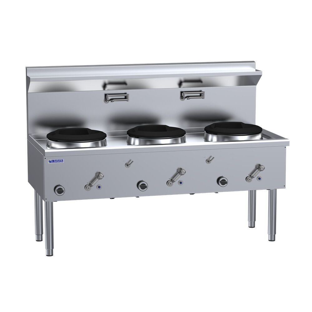 Luus WZ-3C - 3 Hole Compact 333mm Waterless Wok