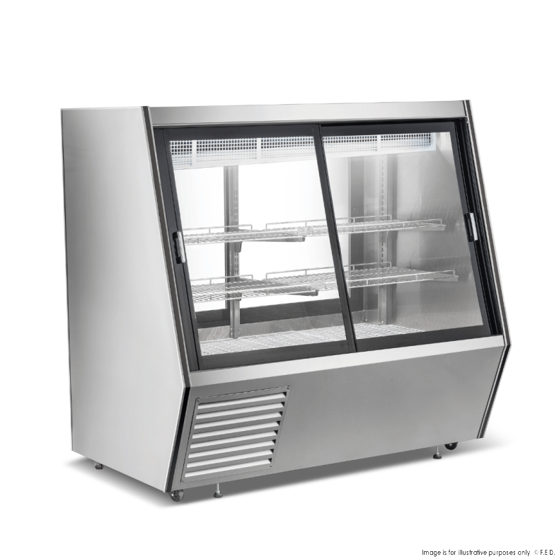 Bonvue Dual-Access Refrigerated Deli, Meat and Seafood Display Case - AMS-15DD
