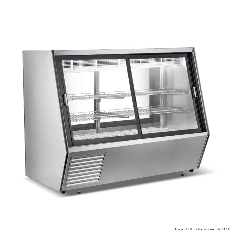 Bonvue Dual-Access Refrigerated Deli, Meat and Seafood Display Case - AMS-18DD
