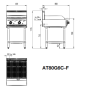 600 MM RADIANT CHAR GRILLS LPG AT80G6C-F-LPG