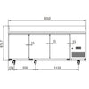 Atosa EPF3485 3 Door Pizza Prep Fridge 560L 2010(W)