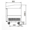 Atosa EPF3485 3 Door Pizza Prep Fridge 560L 2010(W)
