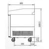 Atosa EPF3490 1 Door Pizza Prep  with drawers 1510mm 180L