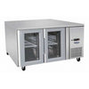 Atosa EPF3721 Two Door Glass Under Bench Fridge 300L 1360(W)