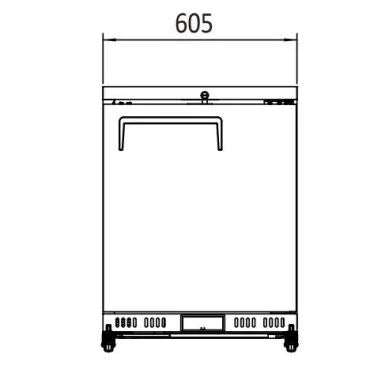 ATOSA MBC24R Under Bench Fridge