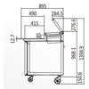 ATOSA MPF8201 Single Door Pizza Prep Table Fridge 396L 1117mm