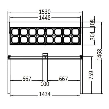 ATOSA MSF8303 Sandwich Prep Fridge 487L