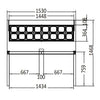 ATOSA MSF8303 Sandwich Prep Fridge 487L