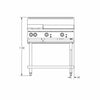 B+S Black Combination Two Open Burners & 600mm Grill Plate BT-SB2-GRP6