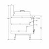 B+S Black Single Hole Waterless Heat Exchange Steamer with Cheung Fun insert CFPSF-1HE