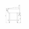 B+S Black Grill Plate 600mm GRP-6