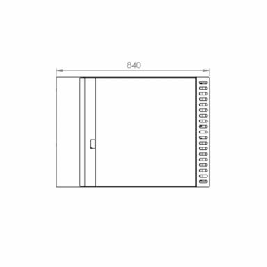 B+S Black Grill Plate 600mm GRP-6